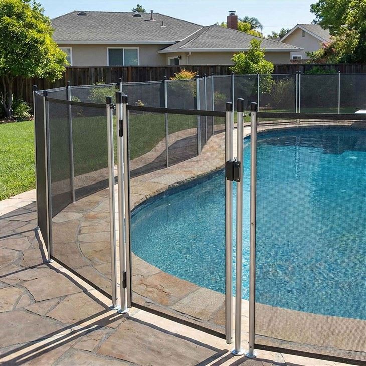 Sistema ta 'Fence Pool tal-malji tal-PVC portabbli